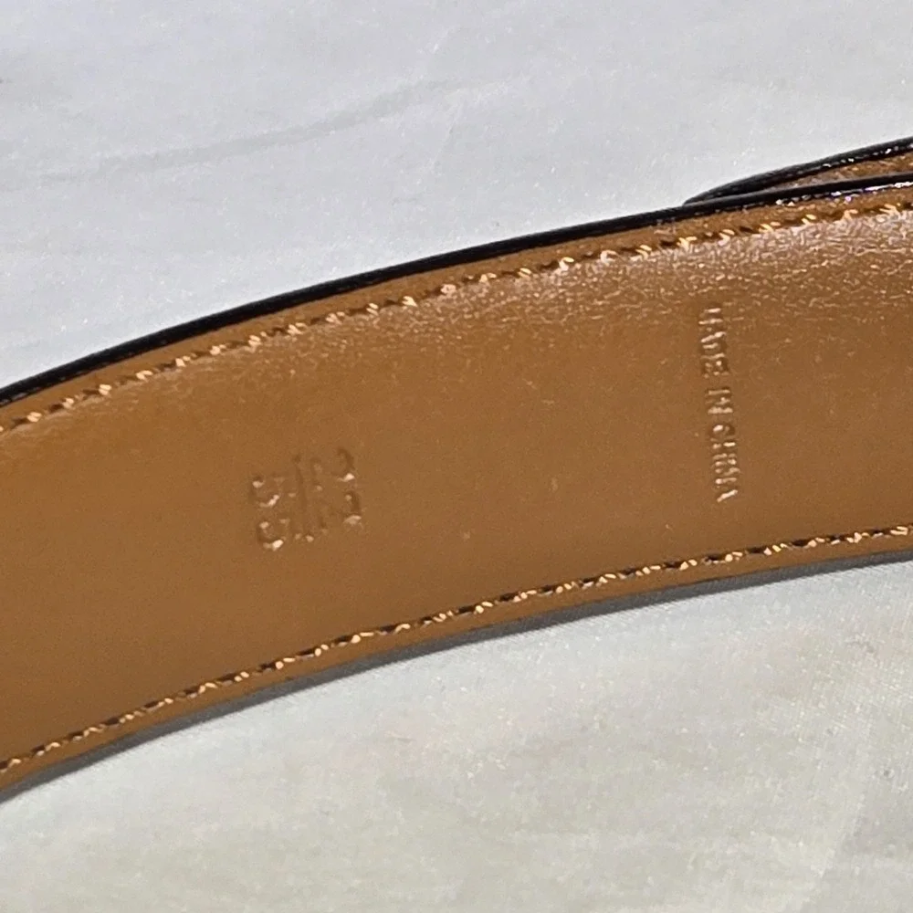 Polo Ralph Lauren Belt Italian Leather‎ Youth Belt #111689 Size 22/55 Black